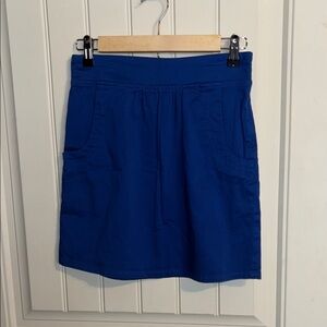 Preppy Cotton Mini Skirt with Pockets